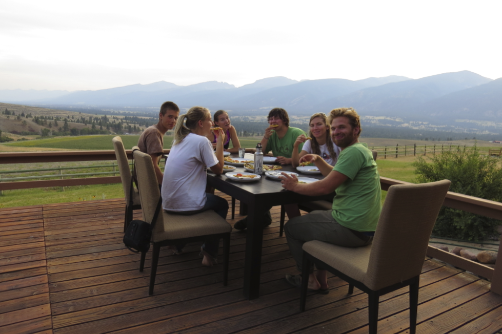 Ylva, an MPG soil ecologist, cooked dinner with the interns and field staff. Together they created some amazing pizza varieties. The students tried new foods, and they liked them. I believe this may be the first documented case of teenage new food enjoyment.  